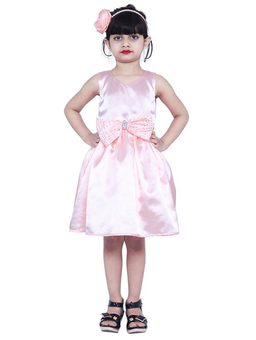 girls v neck sleeveless frock - 18517342 - Very Small Image - 1