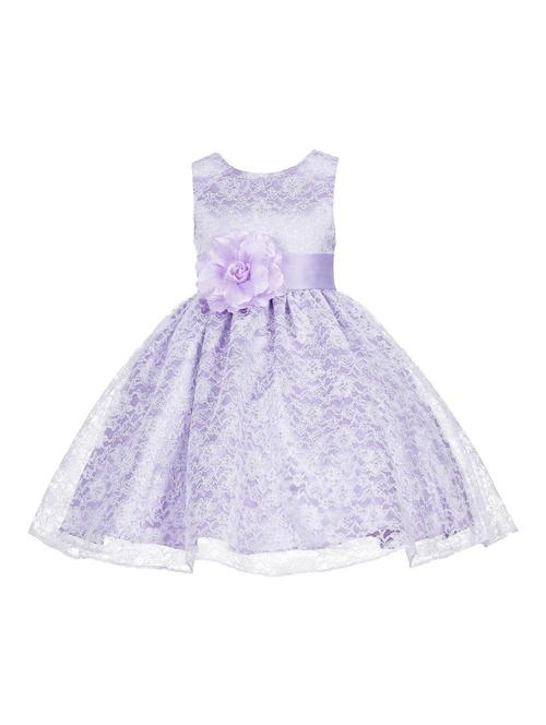girls round neck sleeveless frock - 18517390 - Very Small Image - 1