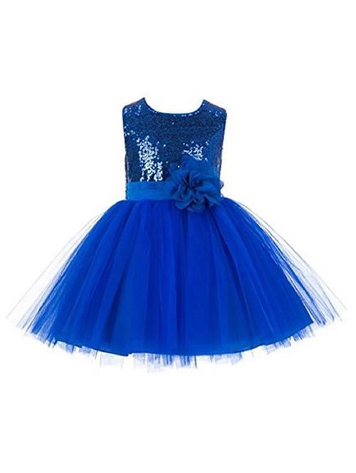 girls round neck sleeveless frock - 18517439 - Very Small Image - 1