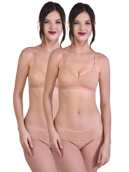 pack of 2 lace bras and panty set - 18517703 - Very Small Image - 1