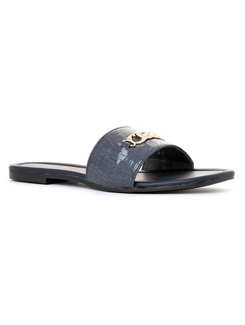 women blue slip on sandal - 18517735 - Very Small Image - 1