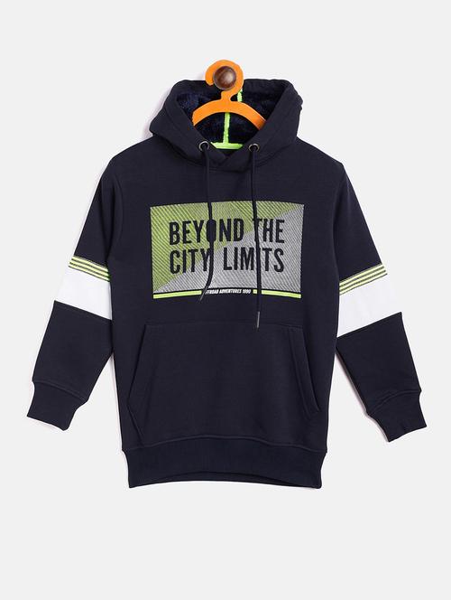 boys graphic print hooded sweatshirt - 18518543 - Very Small Image - 1