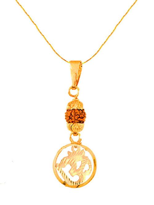 gold metal pendant - 18519011 - Very Small Image - 1