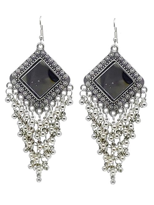 nityakshi mirror work beaded long drop  - 18519620 - Very Small Image - 1