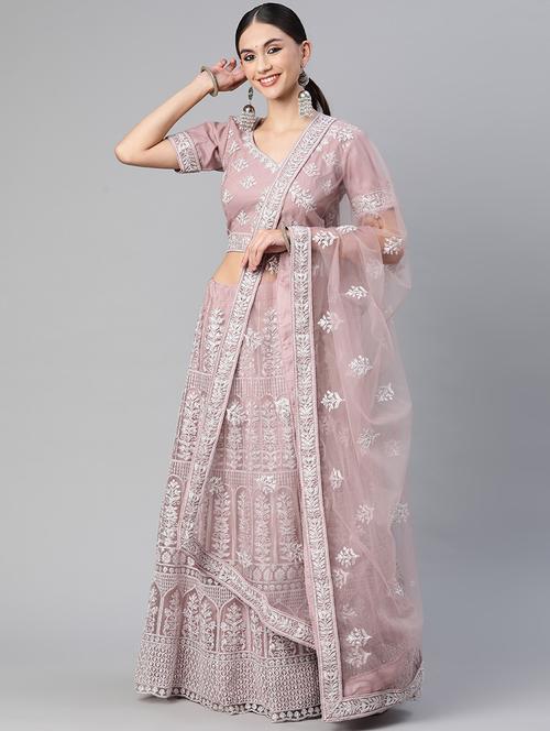  lehenga and choli with resham, embroidery, sequence work and dupatta - 18519650 - Very Small Image - 1