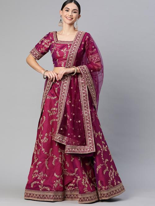  lehenga and choli with embroidery and sequence work and dupatta - 18519657 - Very Small Image - 1