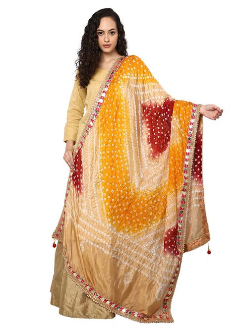 bandhani printed dupatta  - 18520007 - Very Small Image - 1