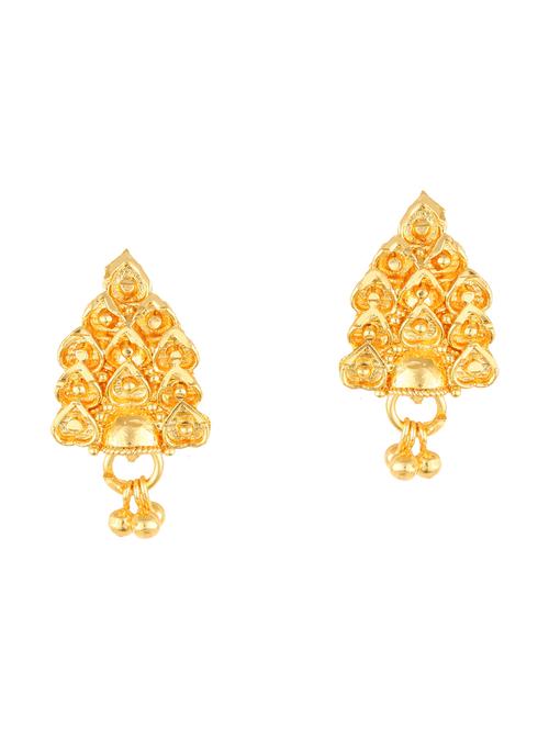 gold plated stud earring - 18520250 - Very Small Image - 1