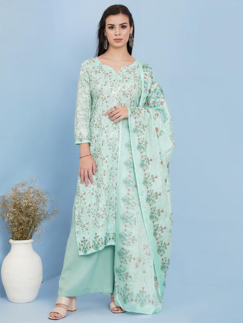 digital printed unstitched suit set  - 18520318 - Very Small Image - 1