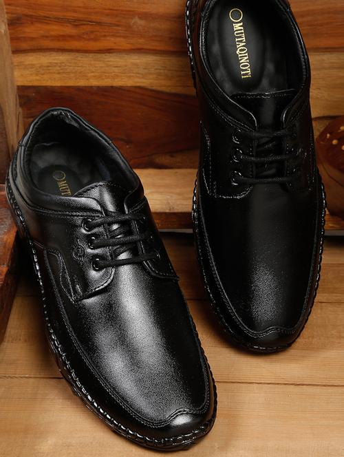 mens black lace up derby - 18520632 - Very Small Image - 1