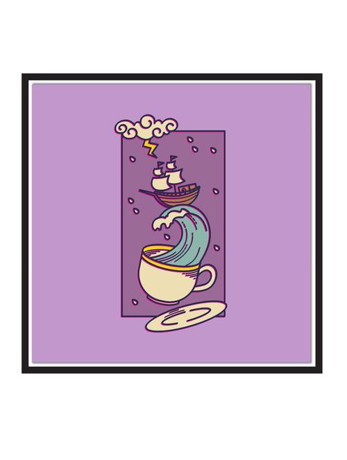 wall decal art prints on mdf board for decor (12x12 inches)  unframed & without glass - 18521801 - Very Small Image - 1