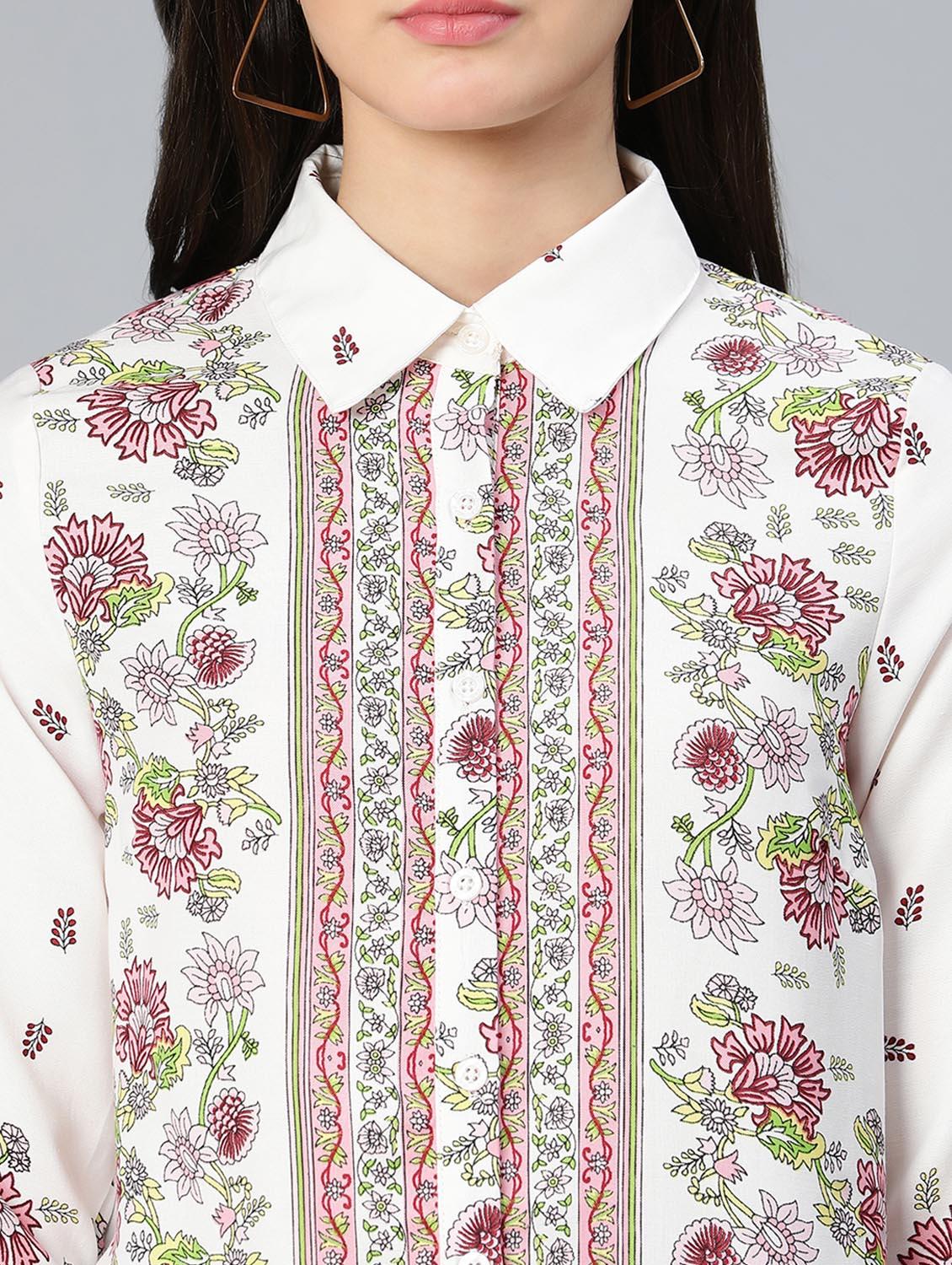 long sleeved floral regular shirt - 18523660 - Zoom Image - 5