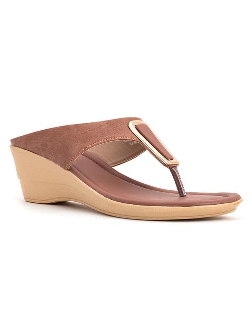 women brown toe separator wedge - 18528119 - Very Small Image - 1