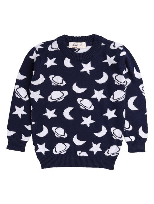 boys crew neck printed sweater - 18528260 - Very Small Image - 1