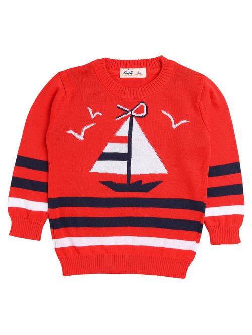boys crew neck striped sweater - 18528264 - Very Small Image - 1