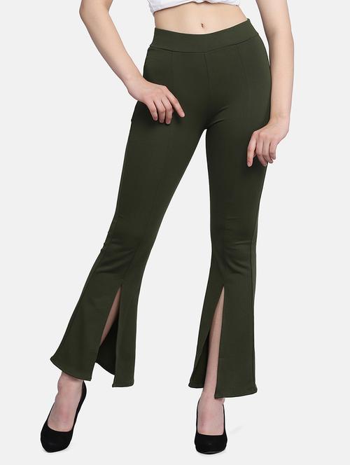 women solid bootcut trouser - 18528531 - Very Small Image - 1
