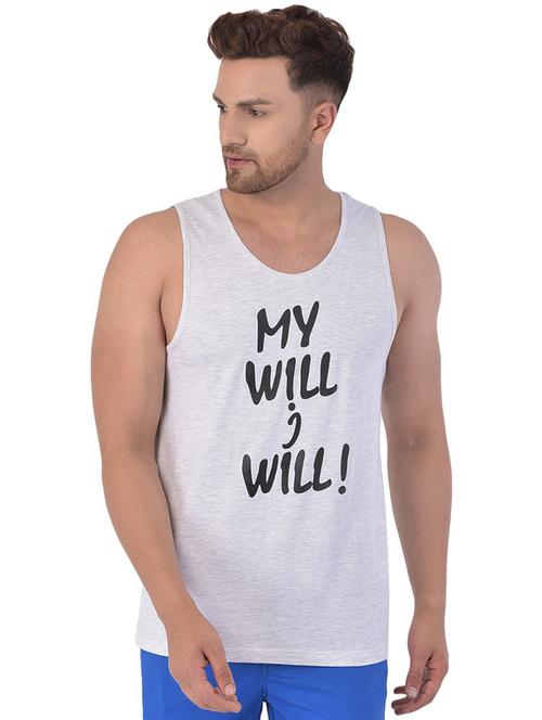 white graphic printed vest - 18529231 - Very Small Image - 1
