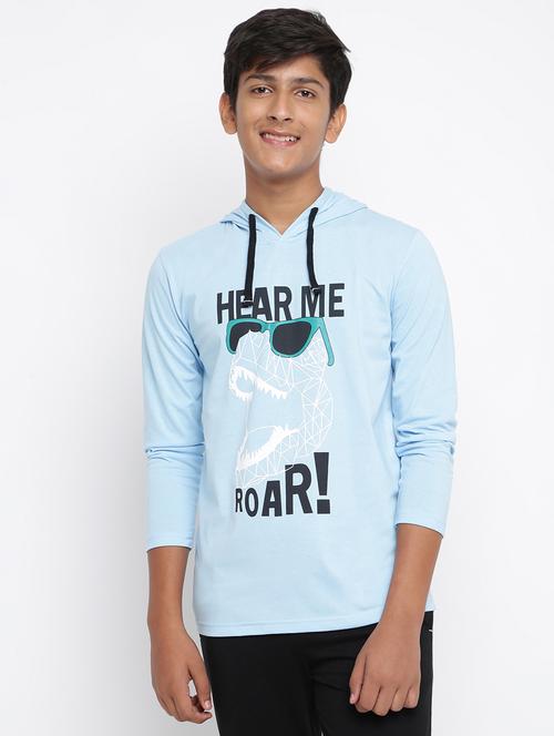 boys typographic hooded t-shirt - 18529293 - Very Small Image - 1