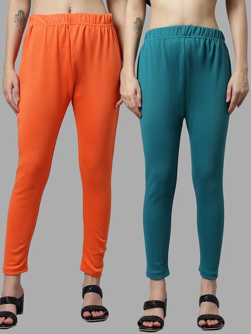 pack of 2 mid rise solid legging - 18531864 - Very Small Image - 1