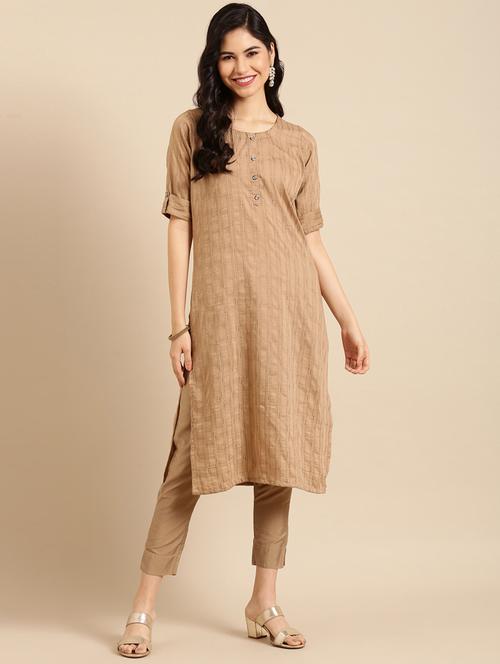 Women's Straight Kurta - 18532111 - Very Small Image - 1