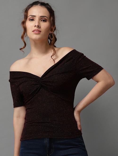 women's straight off shoulder top - 18532245 - Very Small Image - 1