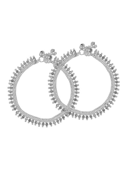 silver plated brass anklet  - 18534090 - Very Small Image - 1