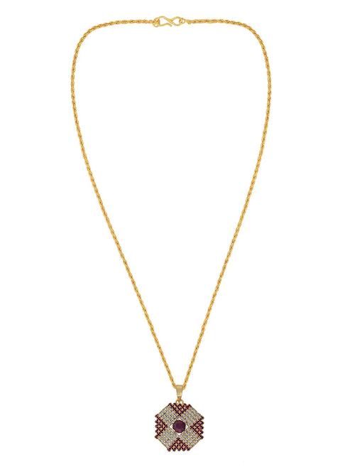 gold pleated pendant - 18536196 - Very Small Image - 1