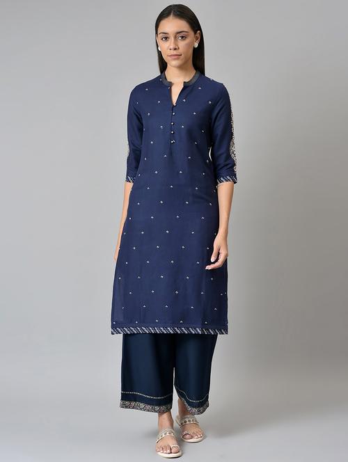 women's straight kurta - 18536333 - Very Small Image - 1