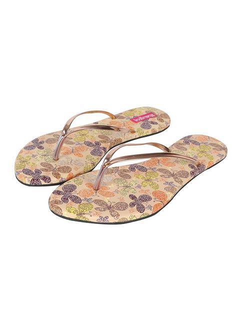 women printed toe separator slippers - 18537344 - Very Small Image - 1