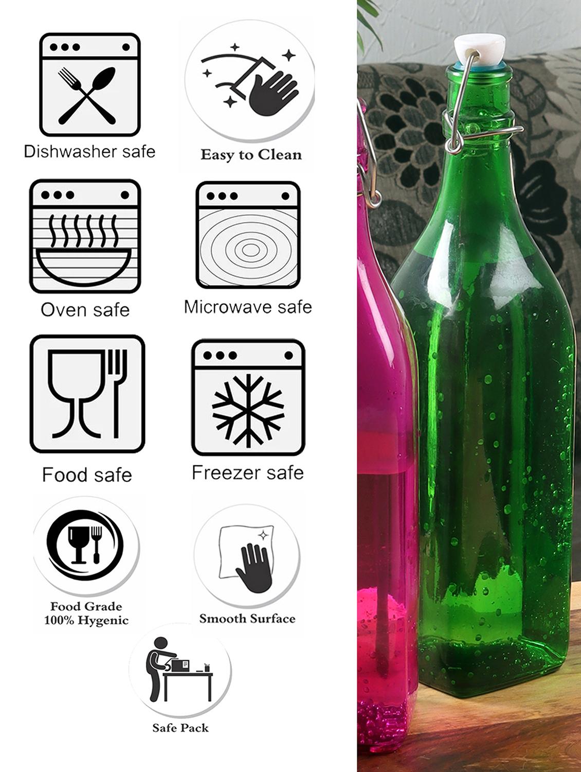 cdi square inox cap assorted coloured water bottle set of 2 - 18538338 - Standard Image - 4