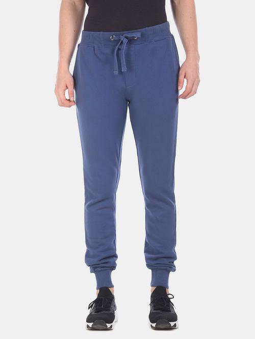 drawstring waist solid track pant - 18539531 - Very Small Image - 1