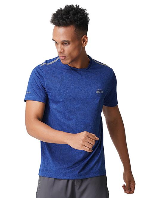 navy blue melange t-shirt - 18540270 - Very Small Image - 1