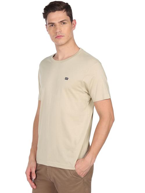 round neck solid regular t-shirt - 18540325 - Very Small Image - 1