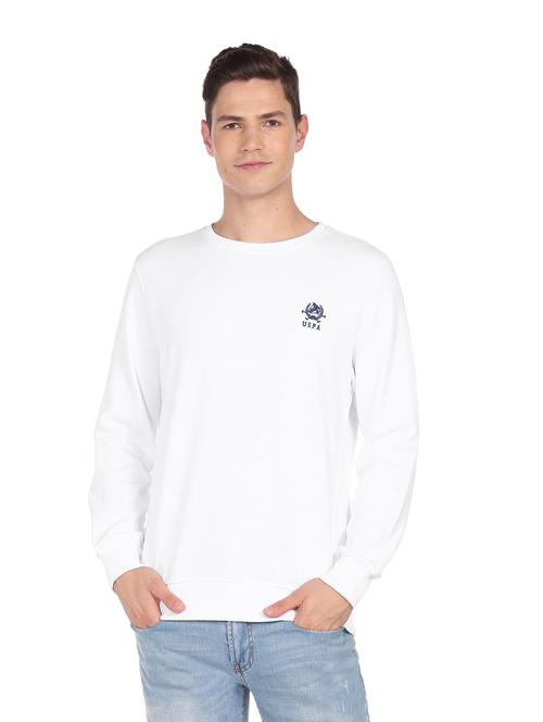 white solid sweatshirt - 18540517 - Very Small Image - 1