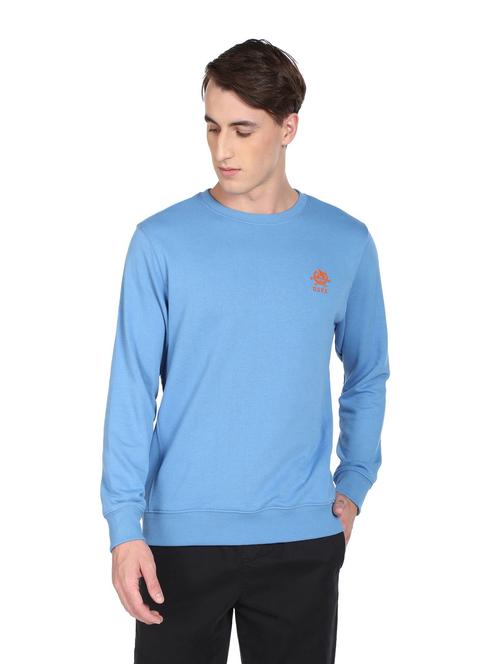 round neck solid pullover - 18541867 - Very Small Image - 1
