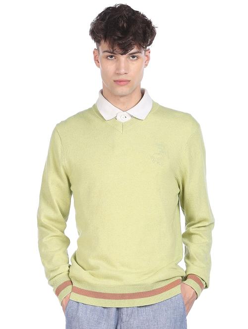 mens solid pullover - 18541886 - Very Small Image - 1