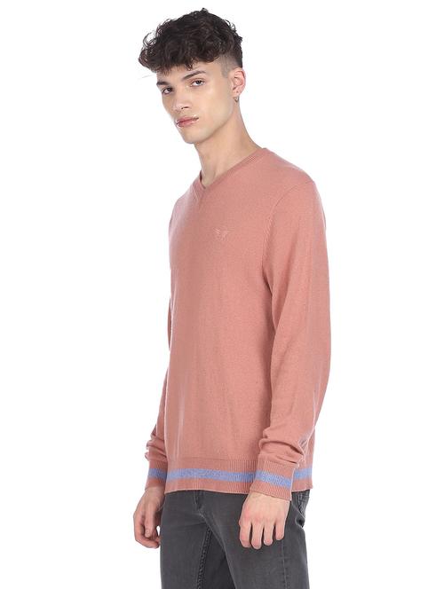 mens solid pullover - 18541889 - Very Small Image - 1