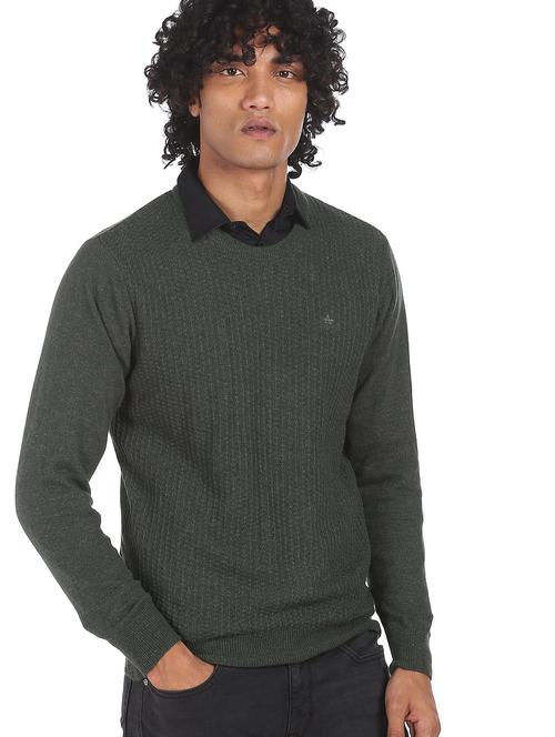 round neck solid cardigan - 18541900 - Very Small Image - 1