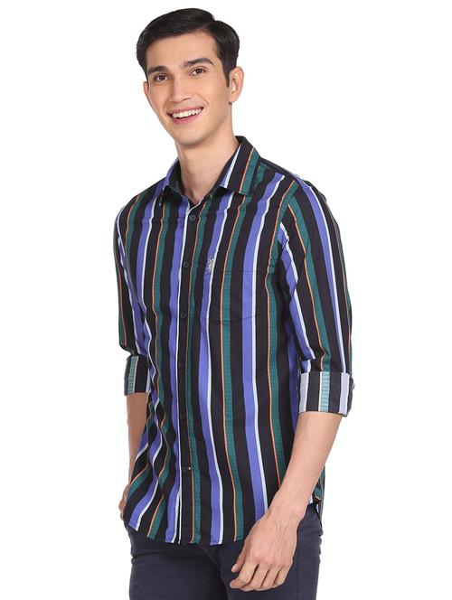 mens stripes casual shirt - 18542954 - Very Small Image - 1