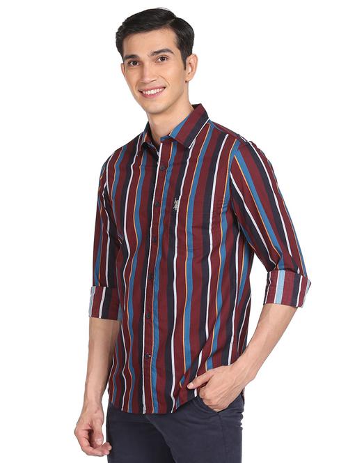 mens stripes casual shirt - 18542957 - Very Small Image - 1