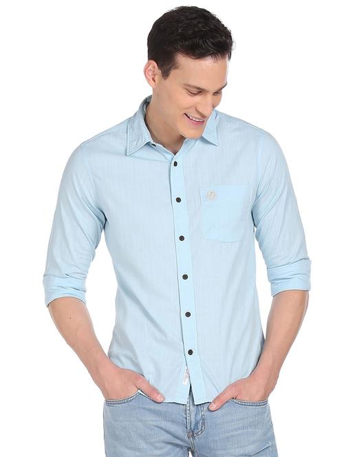 mens solid casual shirt - 18542984 - Very Small Image - 1