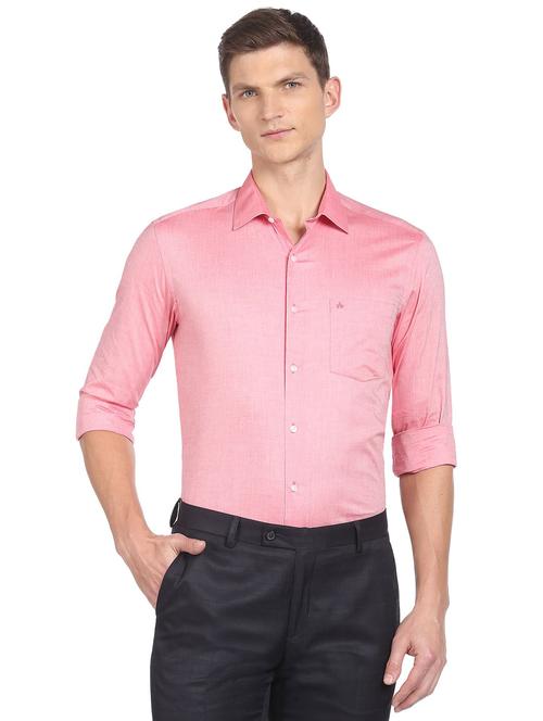 red solid casual shirt - 18543357 - Very Small Image - 1