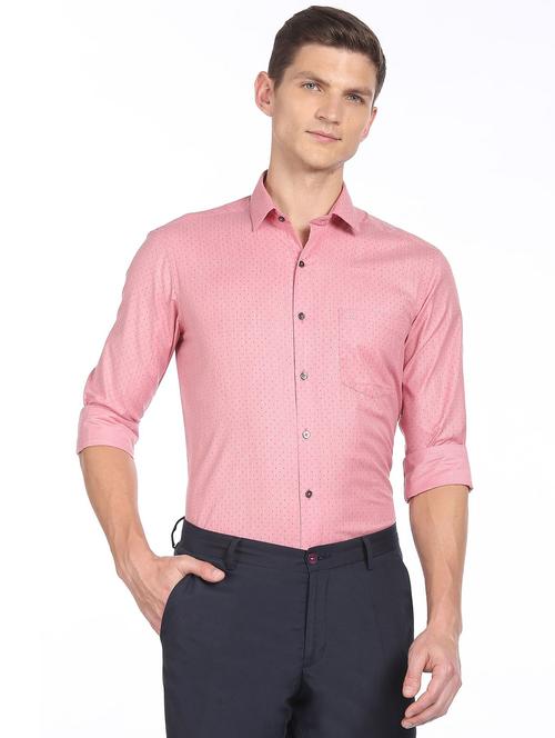 red self design casual shirt - 18543460 - Very Small Image - 1