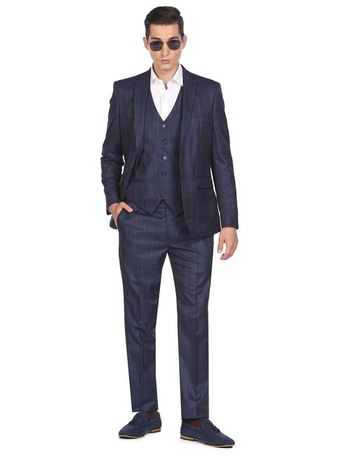 notched lapel single breasted suit - 18544271 - Very Small Image - 1