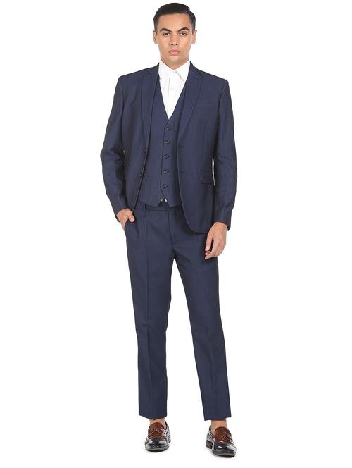 notched lapel single breasted suit - 18544284 - Very Small Image - 1