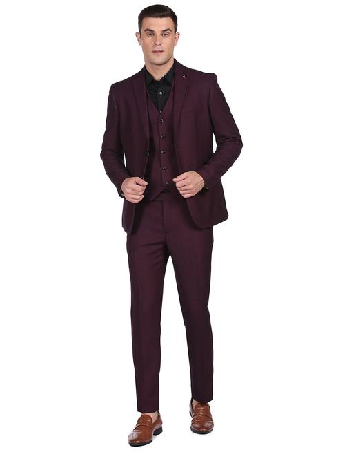 notched lapel single breasted suit - 18544289 - Very Small Image - 1