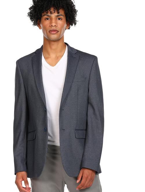 lapel neck single breasted casual blazer - 18544512 - Very Small Image - 1