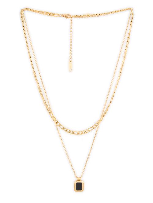 gold-plated layered necklace - 18546476 - Very Small Image - 1