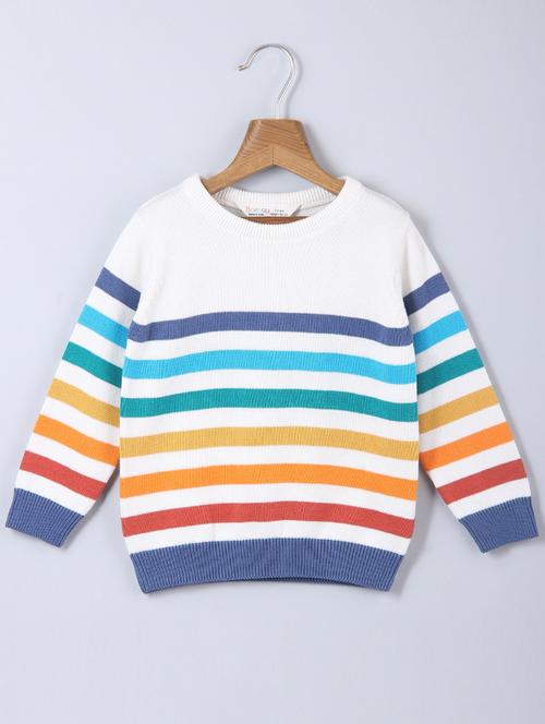 boys round neck striped sweater  - 18546795 - Very Small Image - 1