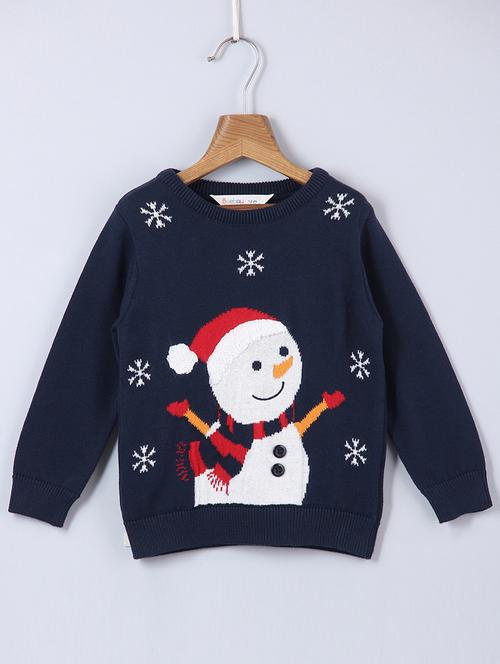boys snowman embroidered sweater - 18546796 - Very Small Image - 1